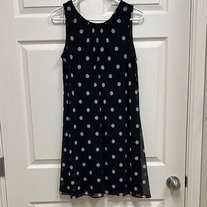 Black and White Polka Dot DKNY Size Medium Dress